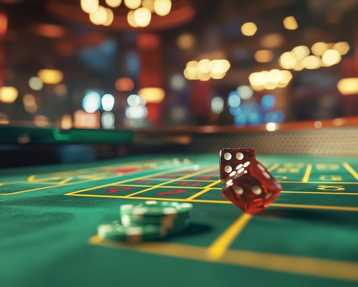 Roulette wheel spin at maroon toto live casino